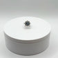 Sky Blue Topaz Sterling Silver Floral Ring – Natural Topaz Jewelry - Size 6