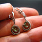 Moldavite Tektite Silver Earrings from Czech Republic - 2.48 Grams