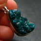 Dioptase Crystal Silver Pendant from Congo - 7.22 Grams - 1.4"