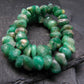 Emerald Genuine Bracelet ~ 7 Inches ~ 8mm Tumbled Beads