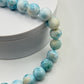 Larimar Beaded Necklace Blue Gemstone Jewelry Ocean Stone Necklace Gift