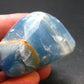 Nice Lemurian Aquatine Blue Calcite Tumbled From Argentina - 1.9" - 61.35 Grams