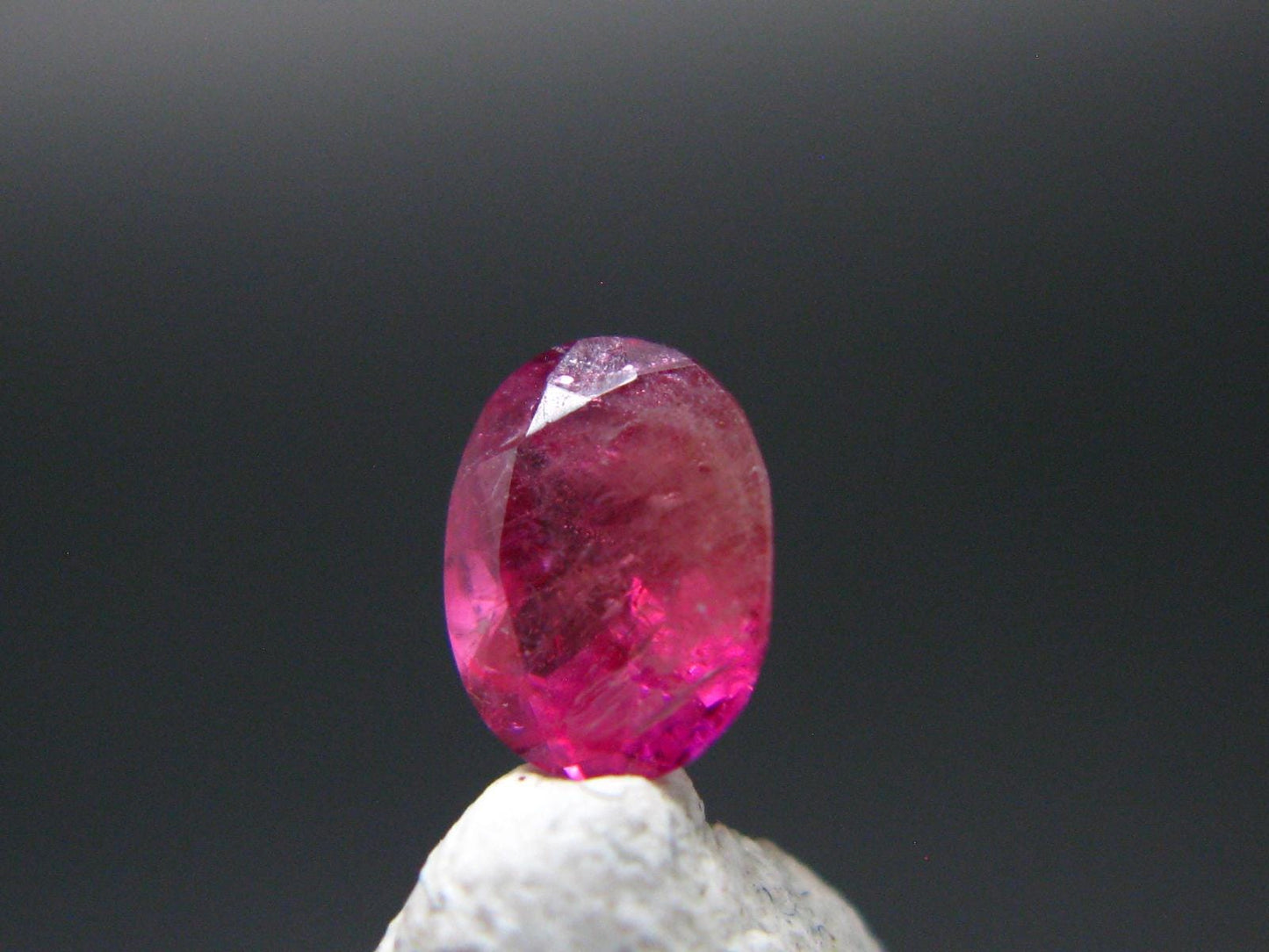 Beautiful Rare Gem Bixbite Red Beryl Emerald Cut Stone From Utah USA - 0.28 Carats - 4.8x3.5 mm