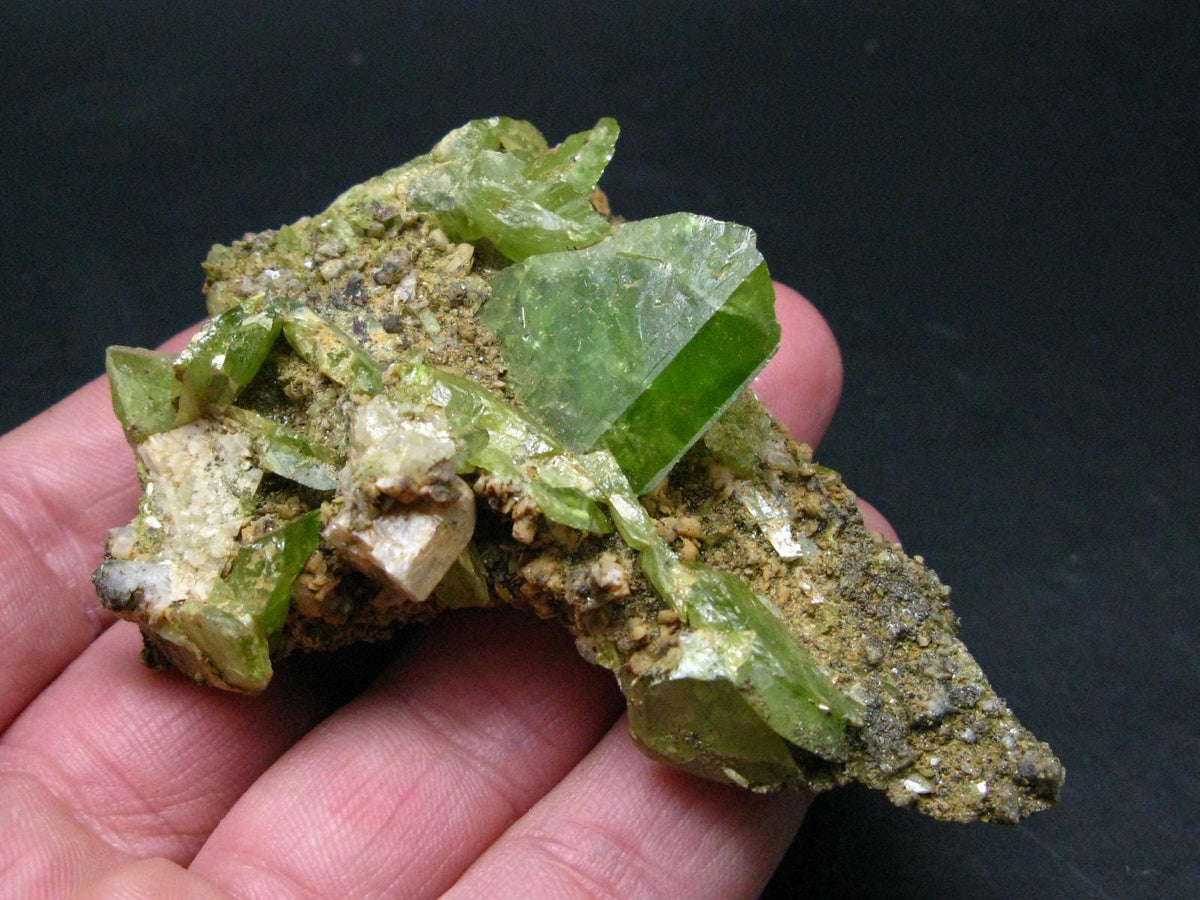 Rare Titanite Sphene Crystal Cluster From Madagascar - 3.3"