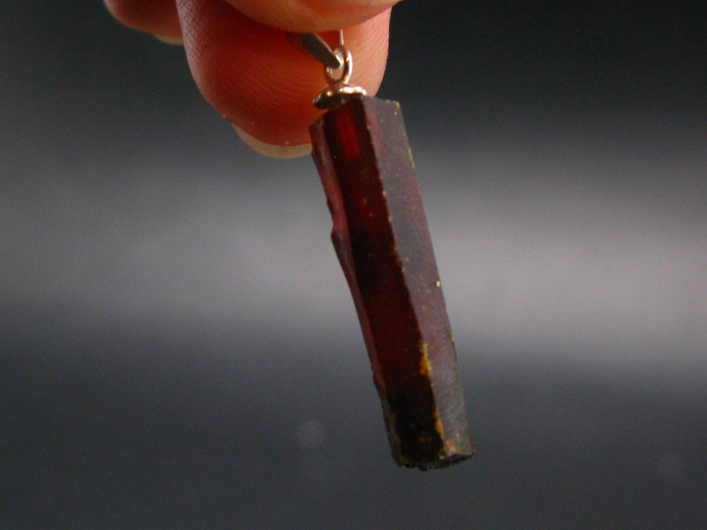 Zincite Zinkite Crystal 925 Silver Pendant From Poland - 1.3" - 3.79 Grams