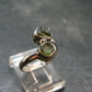 Cute Gem Moldavite Sterling Silver Ring From Czech Republic - Size 5 - 2.13 Grams