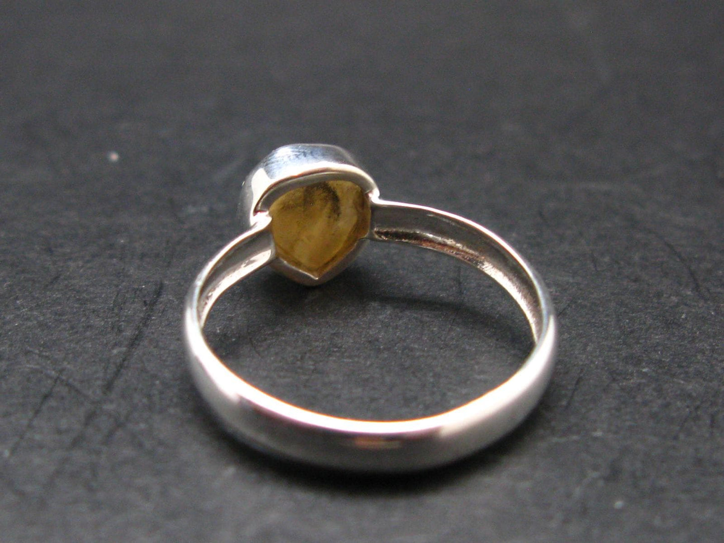 Rare Agni Gold Danburite Silver Ring From Tanzania - 1.64 Grams - size 7