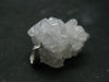 Clear Apophylite Apophyllite Druzy Cluster Silver Pendant From India - 1.2" - 9.2 Grams