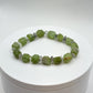 Peridot & Herkimer Diamond Nugget Bracelet | August Birthstone Jewelry
