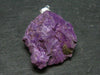 Rare Raw Purple Stichtite Crystal Silver Pendant From Russia - 1.7" - 11.67 Grams