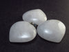 Set of 3 Quartz Heart Shaped Pendants From Brazil