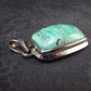 Rare Variscite Sterling Silver Pendant from Utah - 1.3" - 7.0 Grams