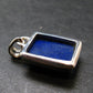 Lapis Lazuli Silver Pendant From Afghanistan - 1.2" - 8.03 Grams