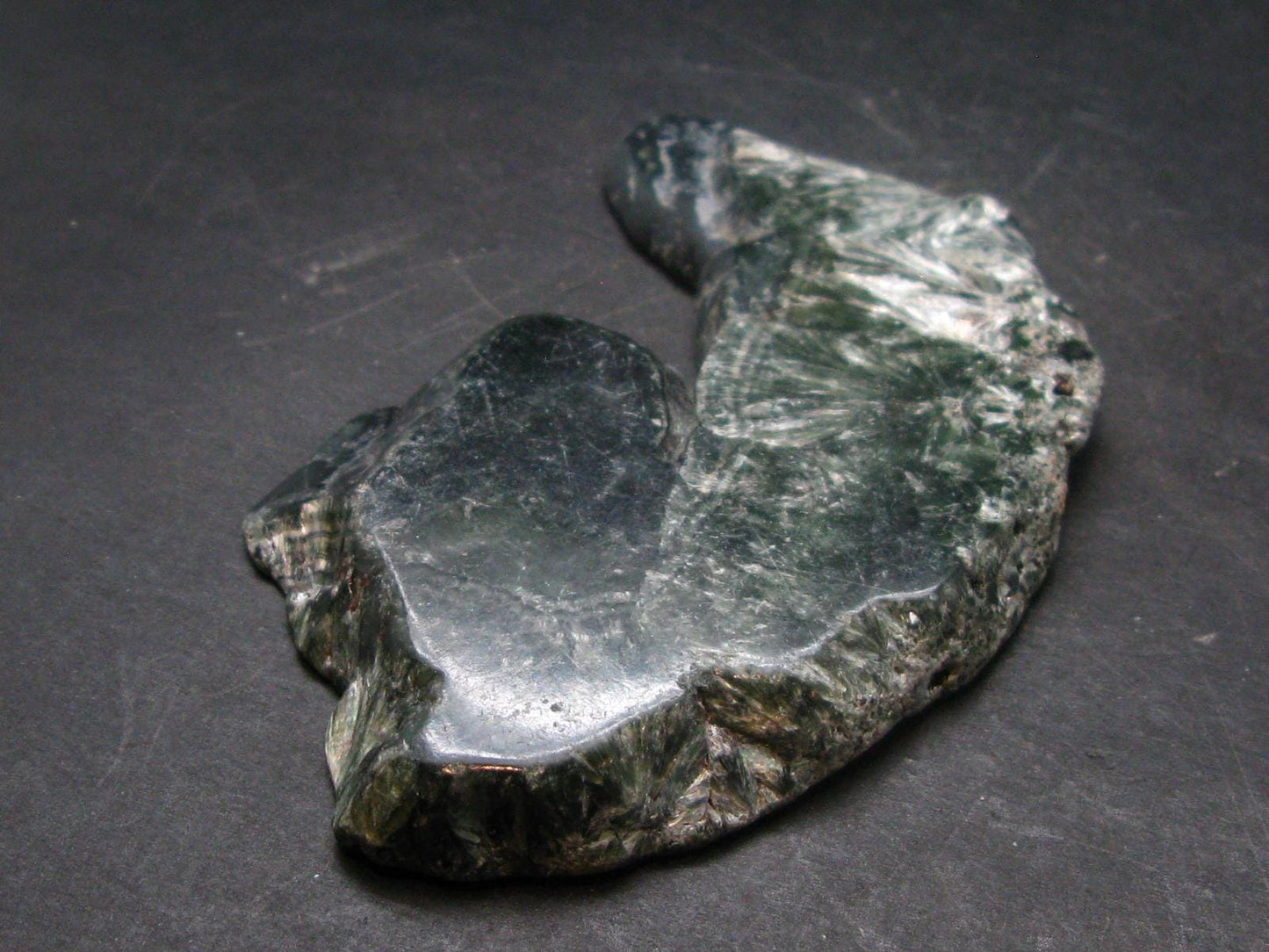 Nice Polished Seraphinite Clinochlore Stalactite Slab From Russia - 3.4" - 68.79 Grams
