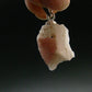 Rare Large Pezzottaite Pink Beryl 925 Silver Pendant from Madagascar - 9.35 Carats - 0.9"