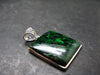 Extremely Rare Natural Maw Sit Sit Crystal Silver Pendant from Myanmar - 1.3" - 5.57 Grams