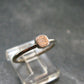 Muonionalusta Meteorite Sterling Silver Ring from Sweden - 1.40 Grams - Size 6