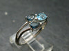 Facetted Blue Topaz Sterling Silver Ring - 1.92 Grams - Size 8