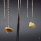 Rare Herderite Crystal Silver Earrings from Brazil - 1.43 Grams
