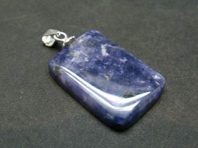Rare Purple Scapolite Crystal Silver Pendant From Canada - 1.2" - 2.86 Grams