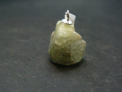 Rare Well-Formed Rhodizite Rhodozite Crystal Silver Pendant from Madagascar - 0.8" - 2.78 Grams