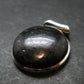 Very Rare Sterling Silver Nuumite Nuummite Pendant From Greenland - 1.3" - 11.24 Grams