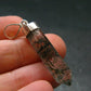 Tourmaline In Quartz Crystal Silver Pendant from Brazil- 1.7" - 3.38 Grams