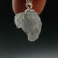 Gray Herderite Silver Pendant from Africa - 0.7" - 1.31 Grams