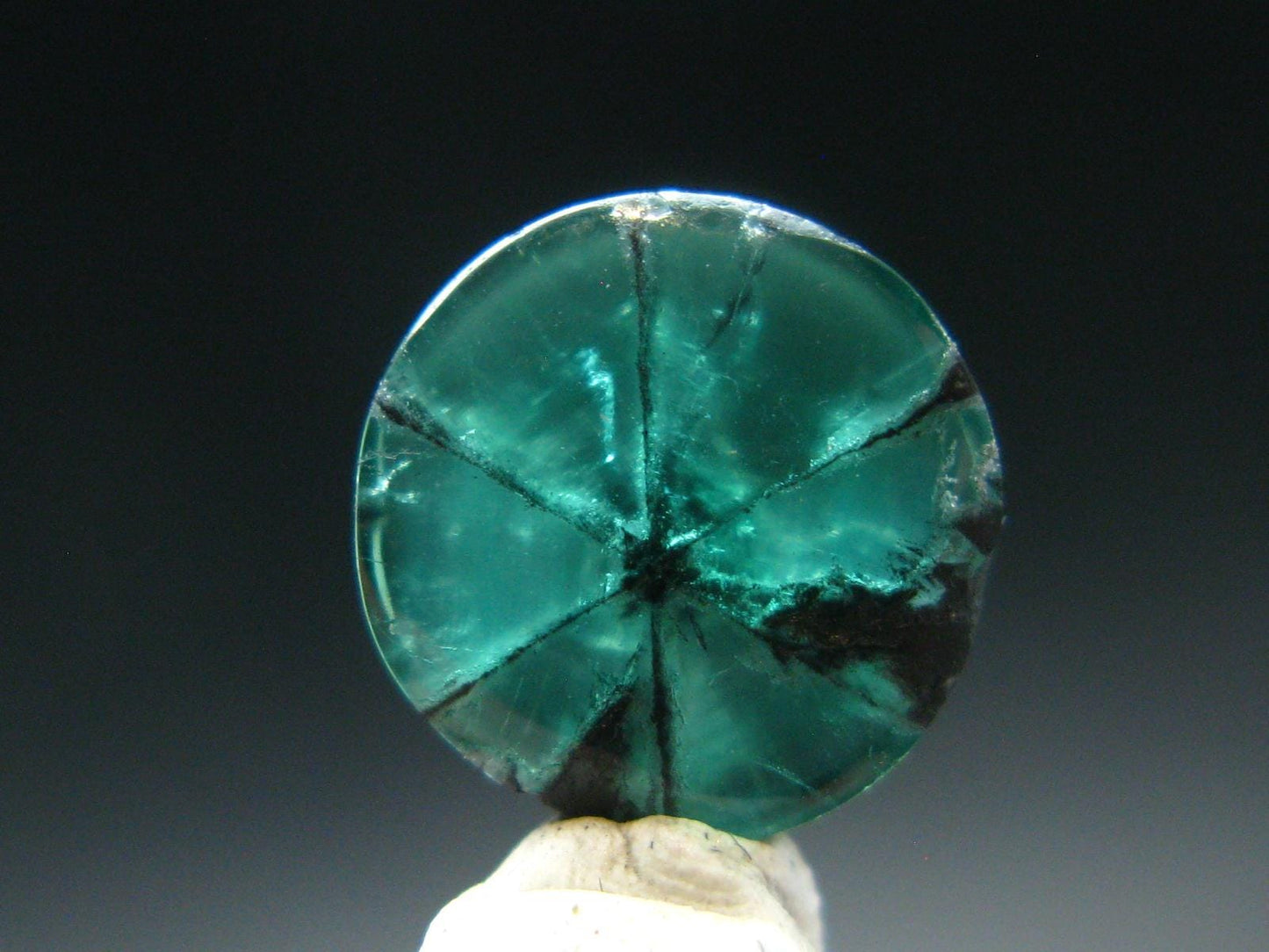 Beautiful Rare Gem Trapiche Emerald From Colombia - 3.12 Carats - 9.5x9.5mm
