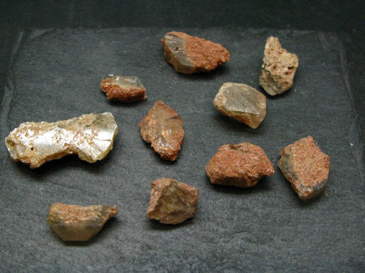Lot of 10 Golden Euclase Gem Crystal From Brazil - 76.20 Carats