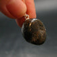 Very Rare Sterling Silver Nuumite Nuummite Pendant From Greenland - 1.0" - 5.0 Grams