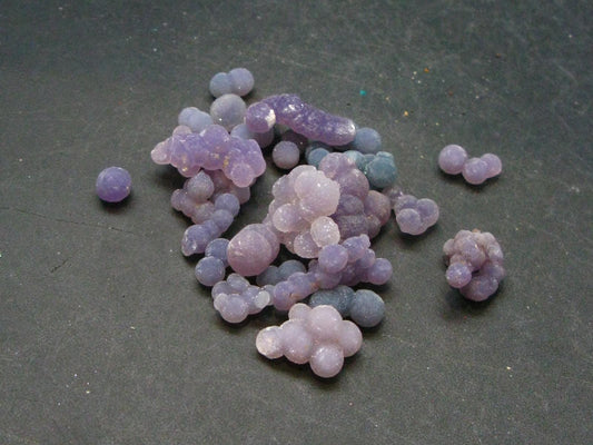 Lot of 25 Purple Grape Agate Clusters From Indonesia