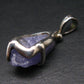 Rare Raw Hackmanite Silver Pendant from Afghanistan - 0.8" - 3.0 Grams