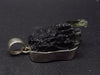 Shape!! Natural Gem Moldavite Tektite SS Pendant From Czech Republic - 6.9 Grams - 1.5"