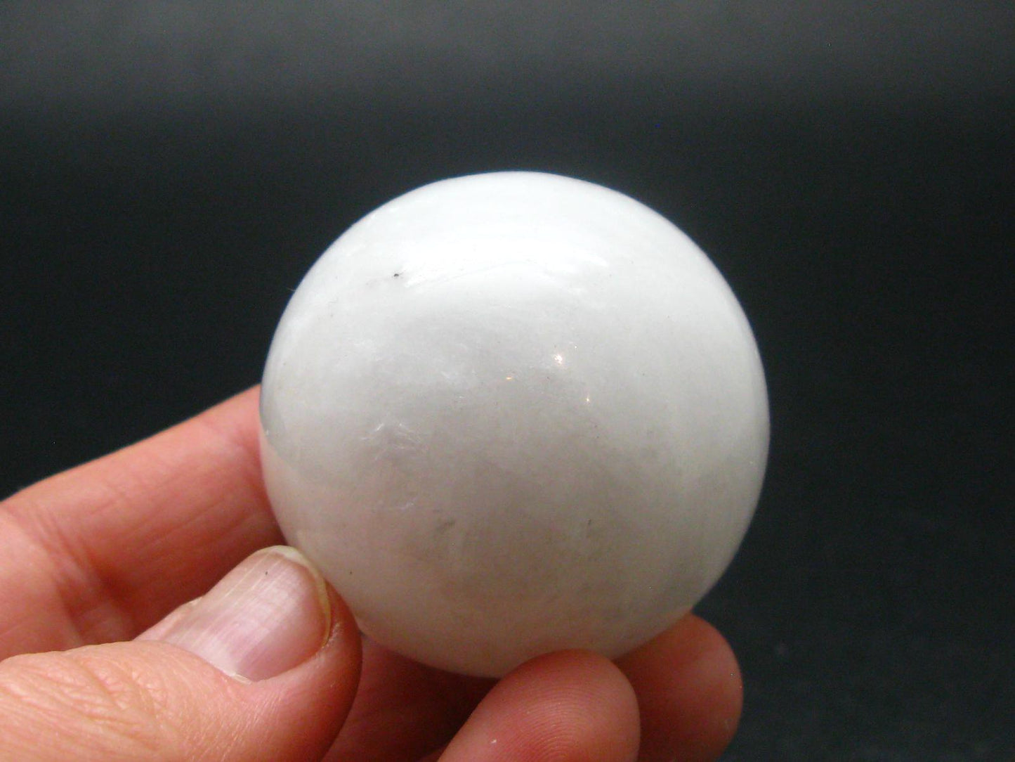 Rare White Barite Sphere From Norway - 1.5"