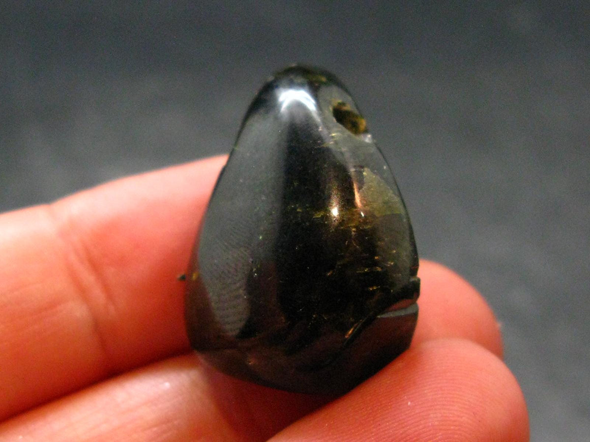 Nice Rare Terminated Epidote Crystal Metal Free Pendant From Peru - 1.0" - 9.63 Grams
