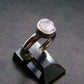 Gray Herderite Silver Ring from Africa - Size 7 - 1.84 Grams