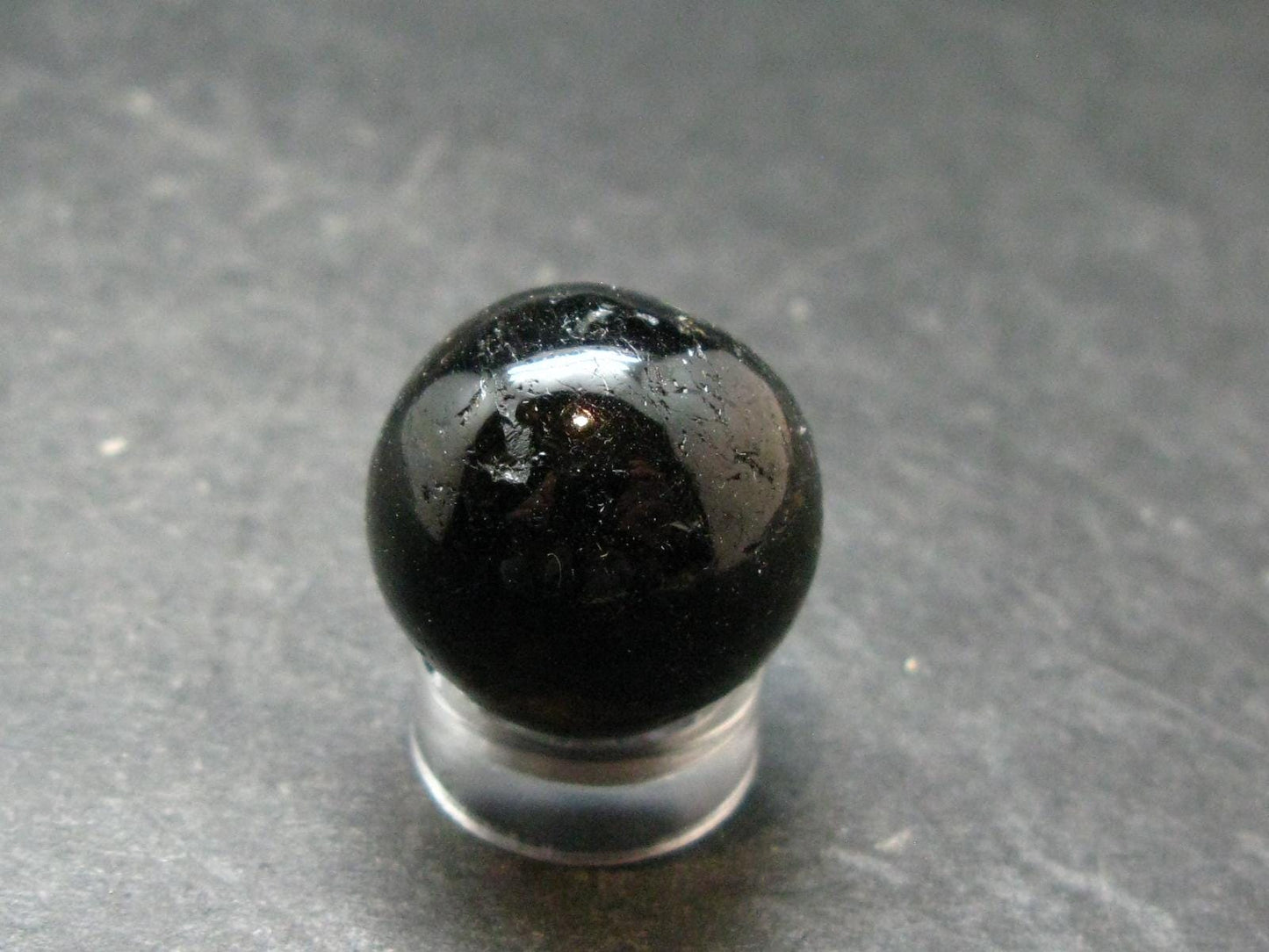 Nuumite Nuummite Sphere Ball From Greenland - 0.8" - 12.76 Grams
