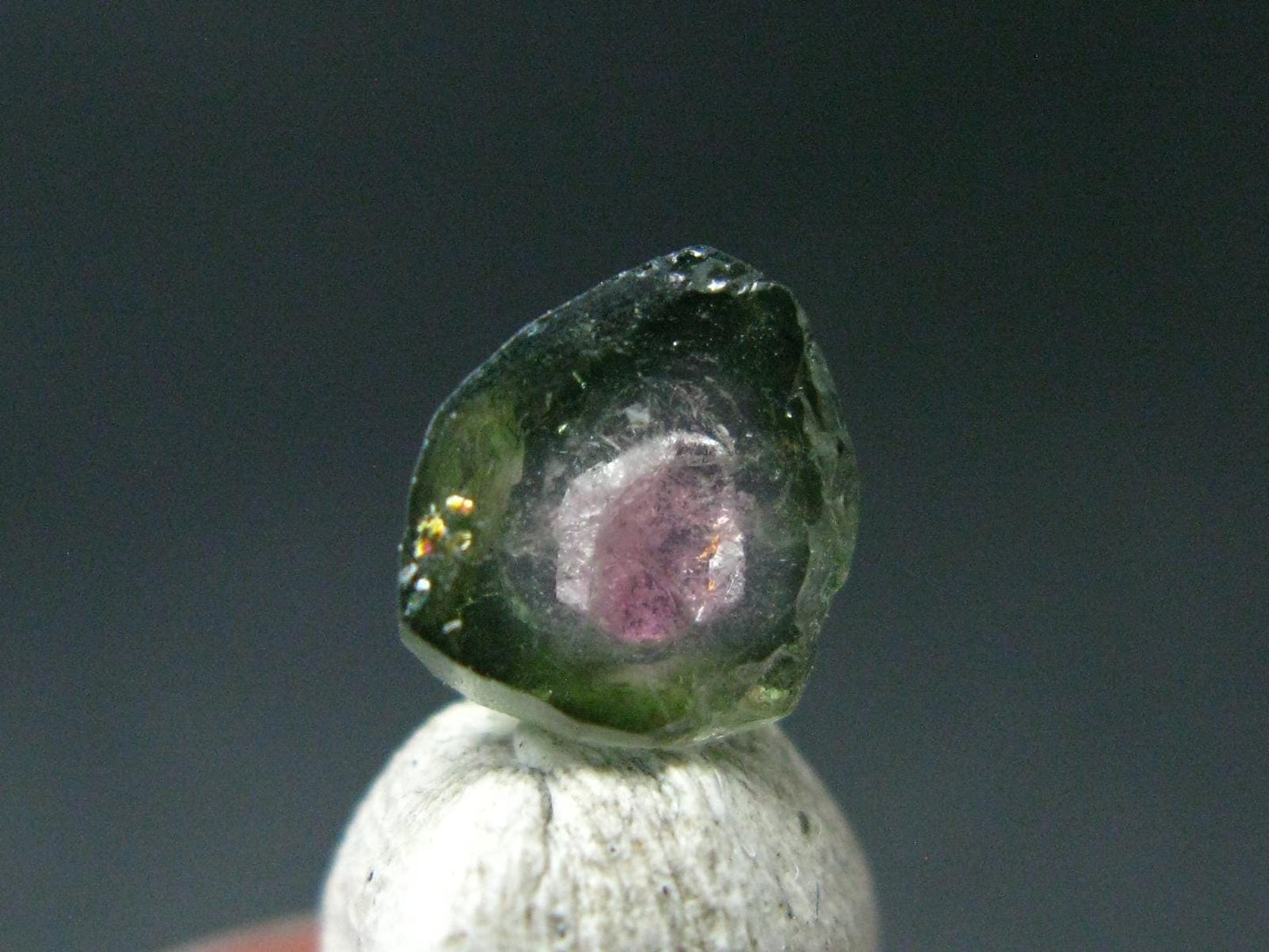 Rare Watermelon Tourmaline Crystal Slice From Brazil - 1.54 Carats