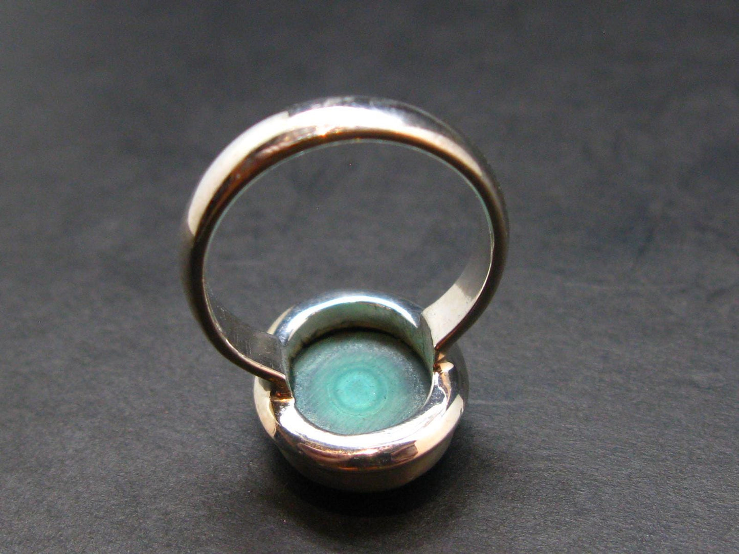 Malachite Silver Ring - 5.46 Grams - Size 6