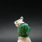 Emerald Beryl Silver Pendant from Afghanistan - 0.6" - 0.86 Grams