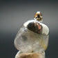 Rutilated Quartz Silver Pendant From Brazil - 1.0"