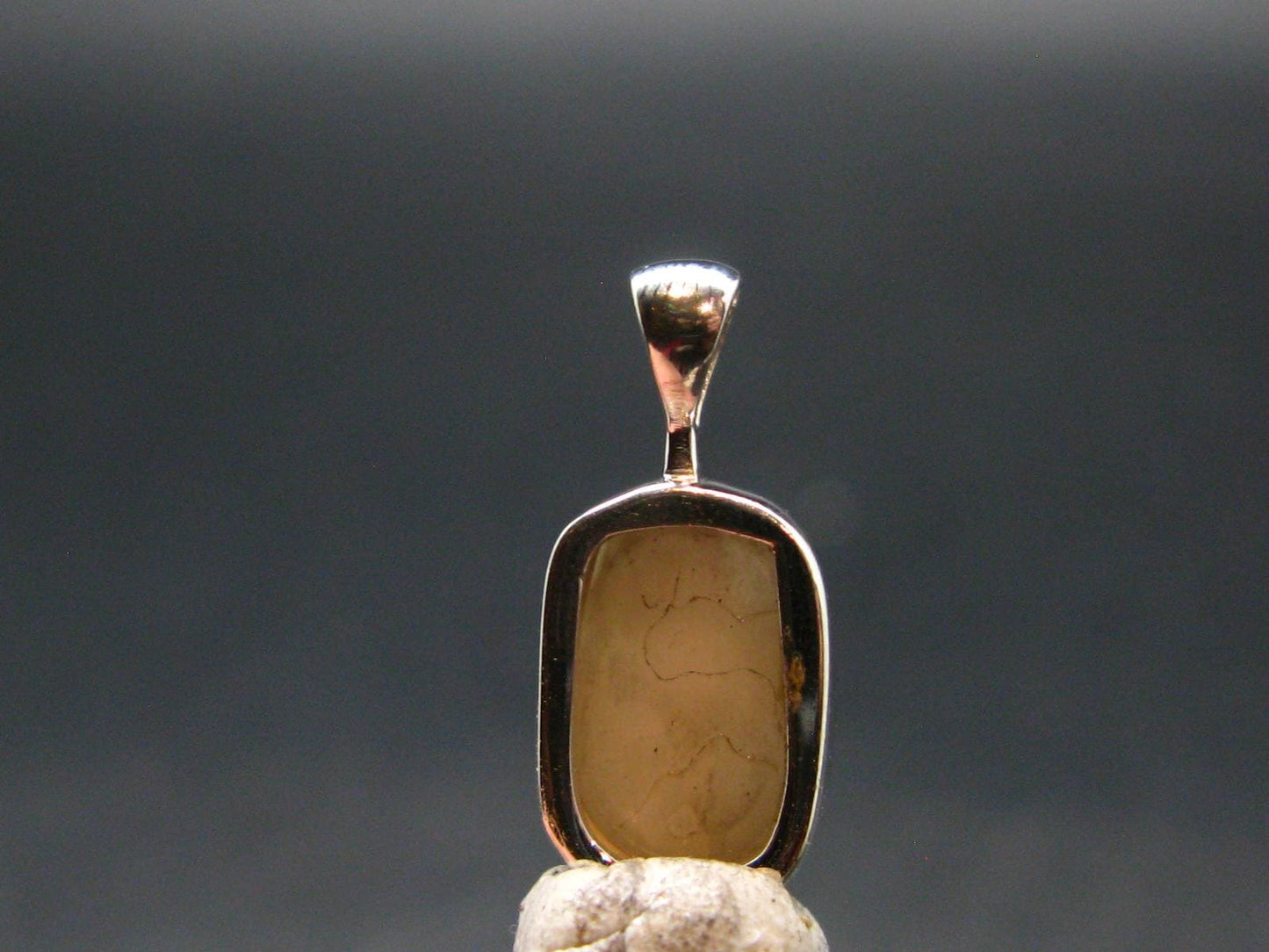 Phenakite Phenacite Silver Pendant from Nigeria - 0.7 Inches - 1.47 Grams