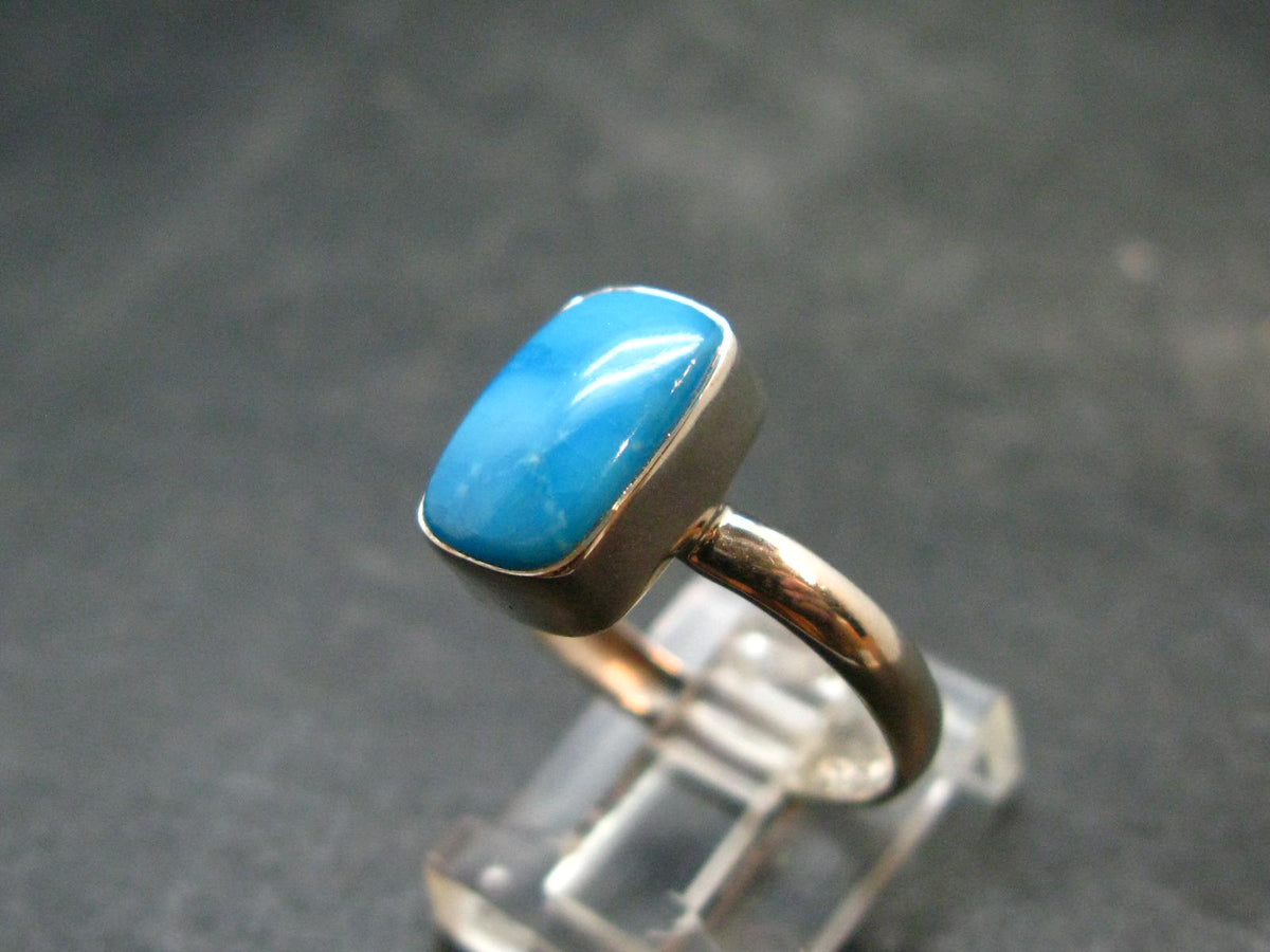 Genuine Turquoise Sterling Silver Ring - 2.62 Grams - Size 8