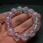 AAA Kunzite Spodumene Genuine Bracelet ~ 7 Inches ~ 14mm Round Beads