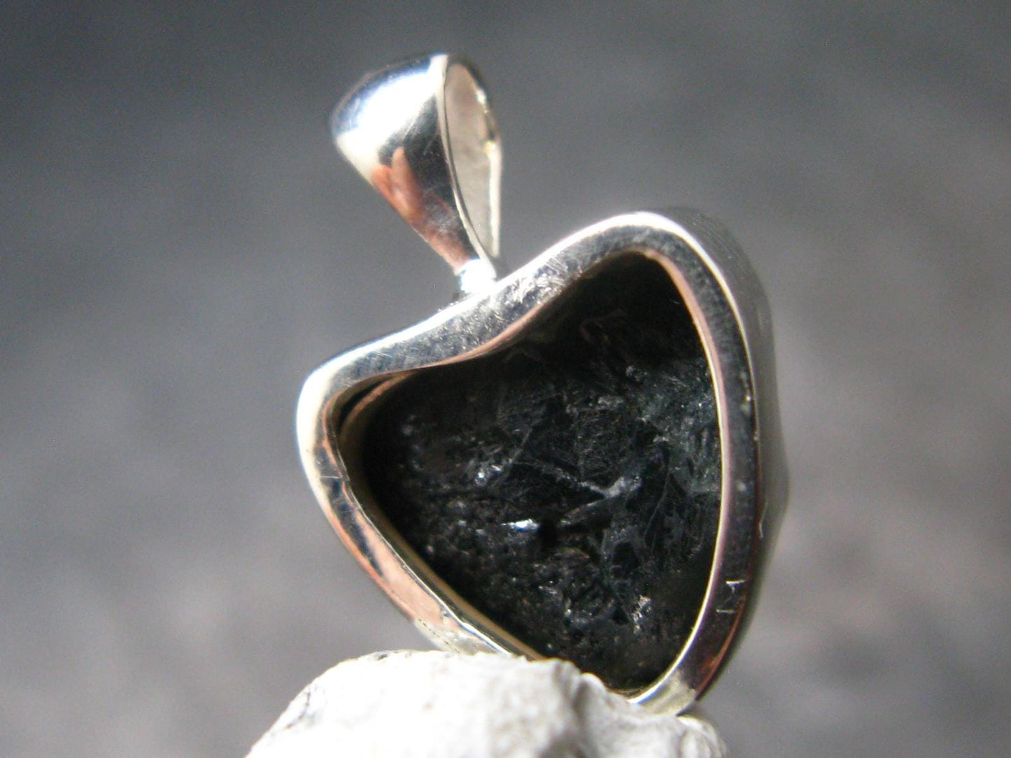 Alexandrite Chrysoberyl Crystal Silver Pendant From Brazil - 0.7" - 2.33 Grams