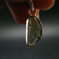 Moldavite Tektite Silver Pendant from Czech Republic - 1.0" - 1.08 Grams