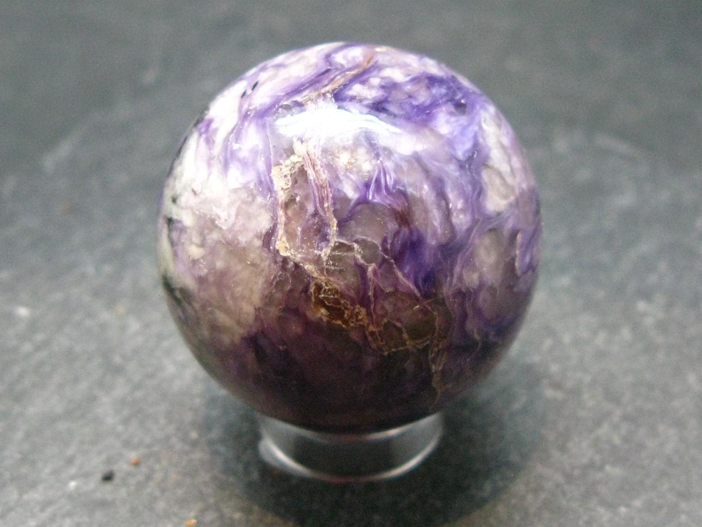 Nice Charoite Sphere from Russia - 37.26 Grams - 1.1"