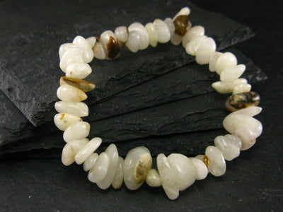 Cryolite Genuine Bracelet ~ 7 Inches ~ 12mm Tumbled Beads