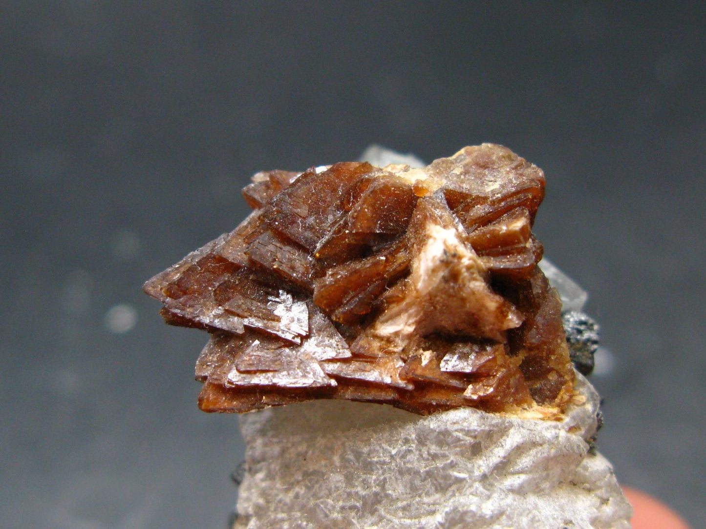 Rare Helvite on Quartz Cluster from China - 1.6" - 27.91 Grams
